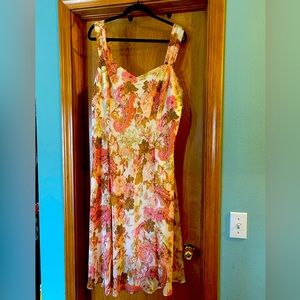 Dressbarn knee length, floral dress, size 22.